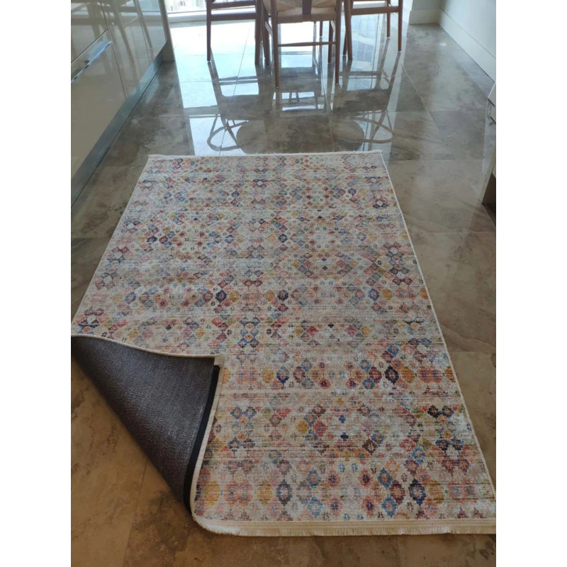 Tapis mathaï avec envers antidérapant, Tapis de couloir 2 pi 7 po x 9 pi 10 po