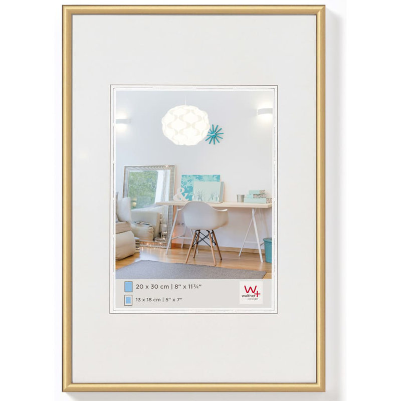 Picture Frame New Lifestyle, Gold, 16cm H x 16cm W x 1.4cm D
