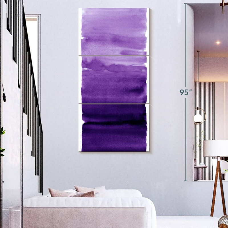 Purple Blend, 80" H x 39" W