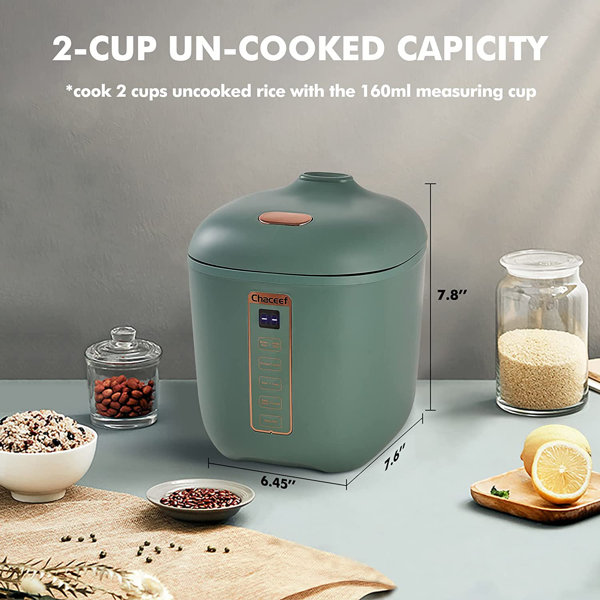Roll over image to zoom in 6 VIDEOS CHACEEF Mini Rice Cooker 2 Cups  Uncooked 12L Portable Non Stick Small Travel Cooker Smart Control  Multifunction with 24｜TikTok Search