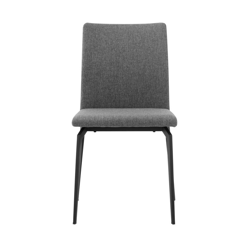 Ensemble de salle à manger 7 pièces Urbino Lyon avec chaises en tissu gris