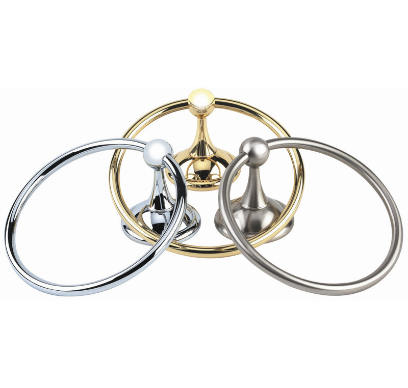 Stiner Towel Ring, Polished Chrome
