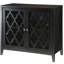 Console noire avec rangement et tablette chic: Elevate Spaces