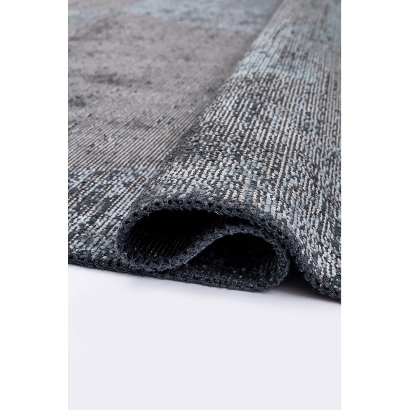 Rapture Blue/Gray Abstract Luxury Area Rug, Rectangle 7'10" x 11'2"