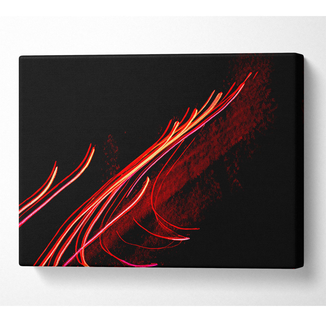 Red Flow - Kunstdrucke auf Leinwand - Wrapped Canvas