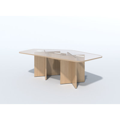Table de conférence octogonale avec modules d'alimentation