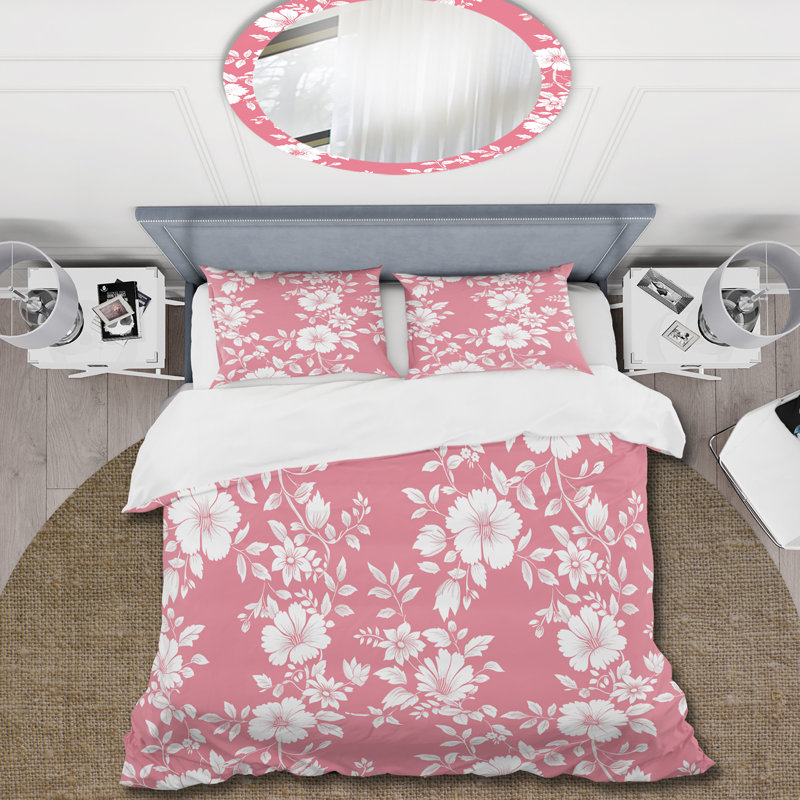Ensemble de housse de couette Traditional White Secret, Housse de couette pour grand lit et 2 taies décor