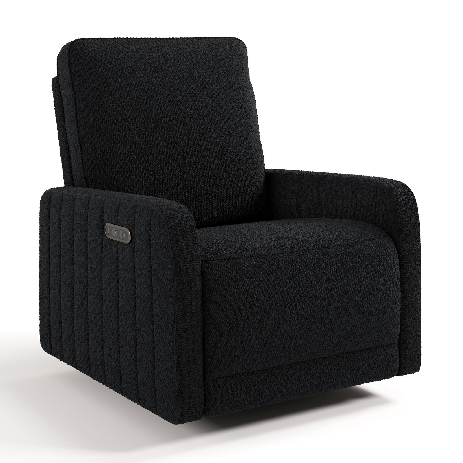 Kyoto Nursery Chair, Black Boucle