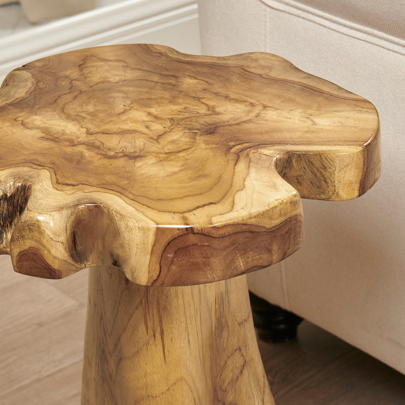 Table de bout en bois massif de 19,5 po de hauteur Egremt