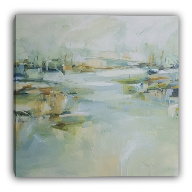 Art mural sur toile Greenwater Song, L 30 po x H 30 po x P 1,5 po