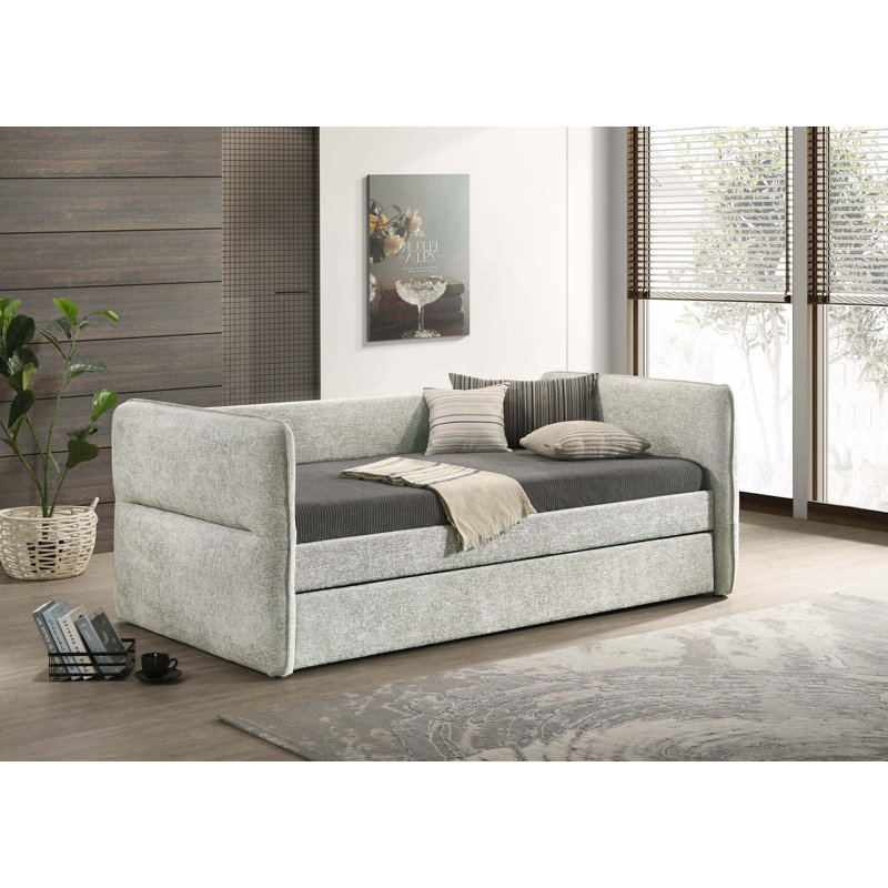 Daybed Pull Out Trundle, Light Gray