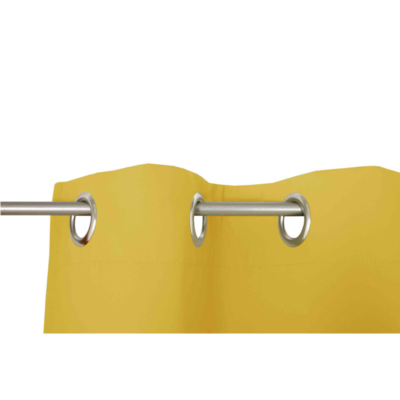 Zoee Eyelet Blackout Curtain, 145cm Width x 180cm Drop, Buttercup yellow