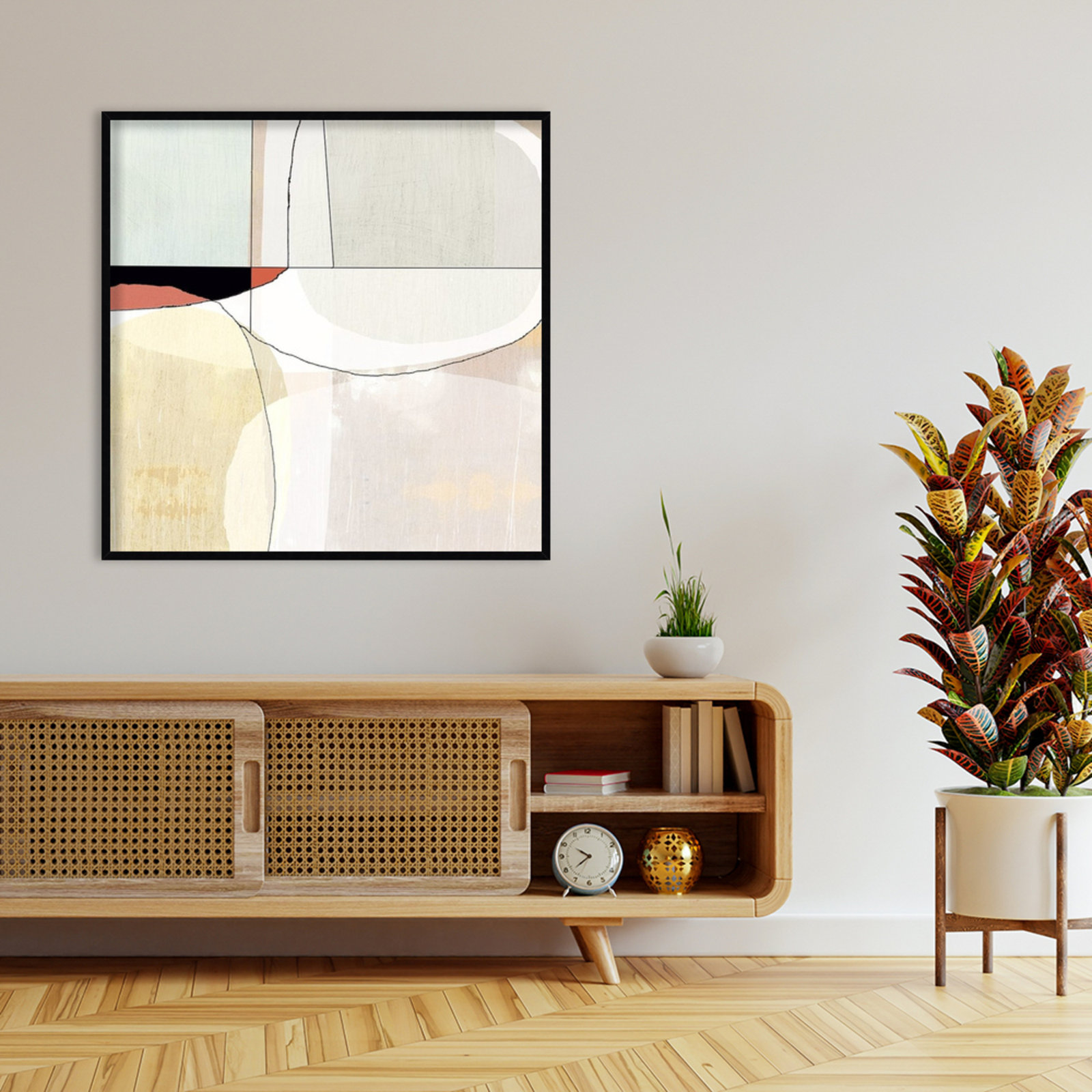 Flagler "Beholder III" Print by Sisa Jasper, 41" H x 41" W, Black