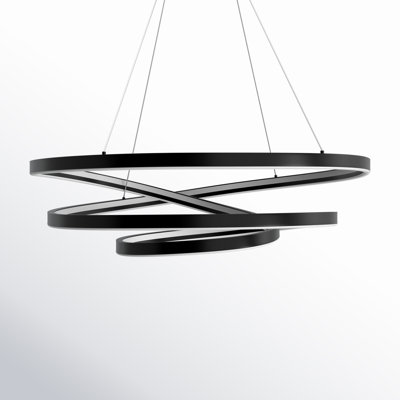 Yasmine Single - Light Metal Dimmable LED Geometric Chandelier