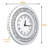 Silver Round Mirror Clock