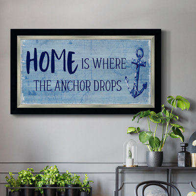 «Where the Anchor Drops», art textuel sur toile