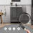 Ameetha 24" Vintage Single Bathroom Vanity with Ceramic Sink Top, Faucet, Distressed Hand Paint-848453323