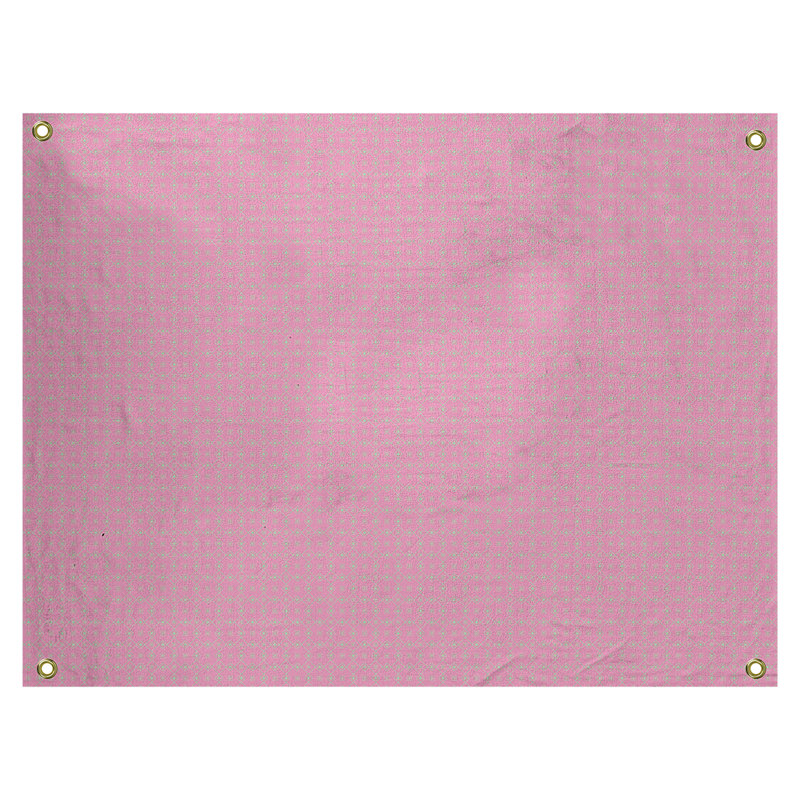 Polyester Tapestry, 54" H x 63.5" W, Pink/Blue