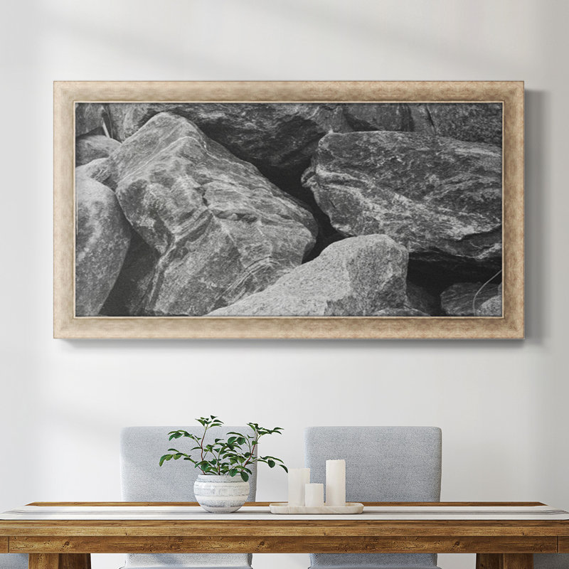 Found Textures VII - Toile encadrée de qualité supérieure - prête à être accrochée, H 25 po x l 45 po x P 1,25 po