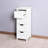 White Freestanding Storage Cabinet With Ample Drawer For Home Organization Chic Spacious Interior