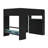 Full Size Gamer Loft Bed With Height-Adjustable Desk,Wardrobe And RGB Light-118612923
