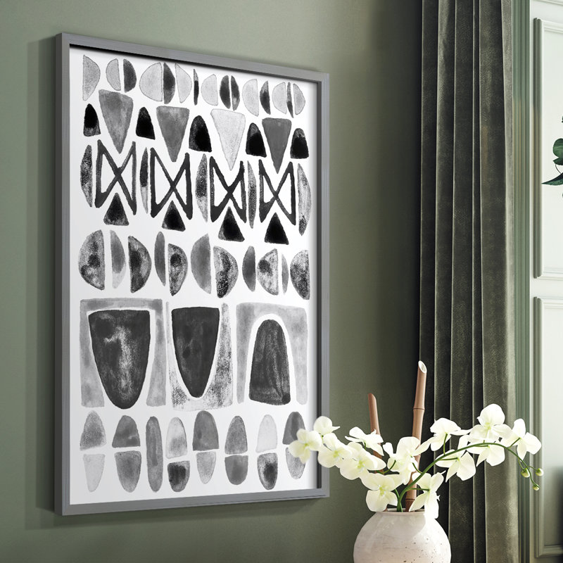 «Gray Arches II», reproduction encadrée de qualité supérieure - prête à être accrochée, Cadre simple gris, Pas de tapis
