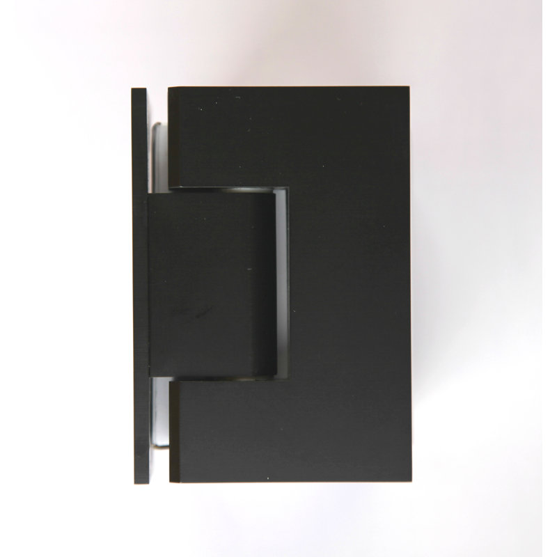 78" H Pivot Frameless Shower Door, Polished Brass