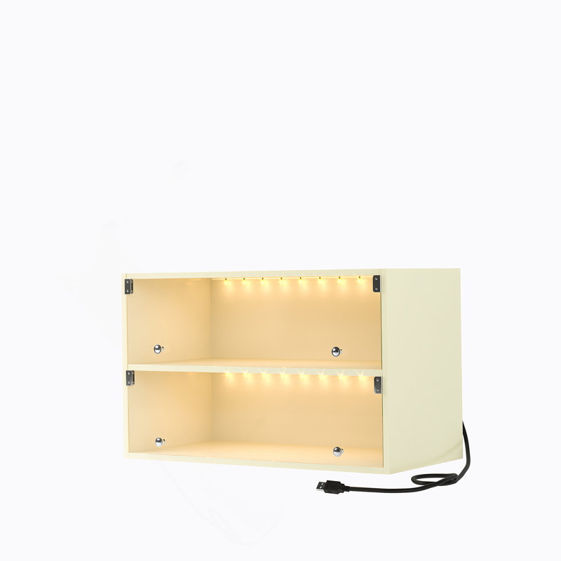 Armoire de rangement pour chaussures avec porte-chaussures en verre blanc cassé Off Off