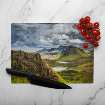Highland,Scotland Designer Glass Chopping Board