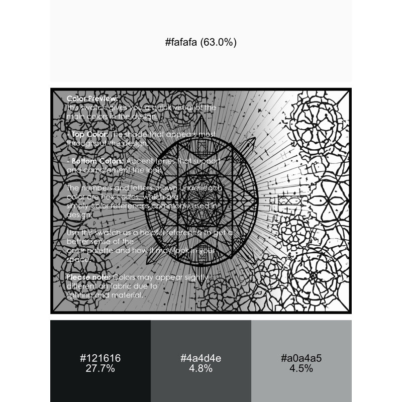 Tapis géométrique bleu / noir lavable à la machine Melton, 3 X 5