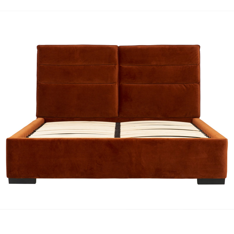 Lit Adalynne Waverton, Double, Brun foncé