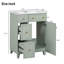 Armoire de meuble-lavabo 24 po avec lavabo en céramique, 2 tiroirs, 1 porte-313153176
