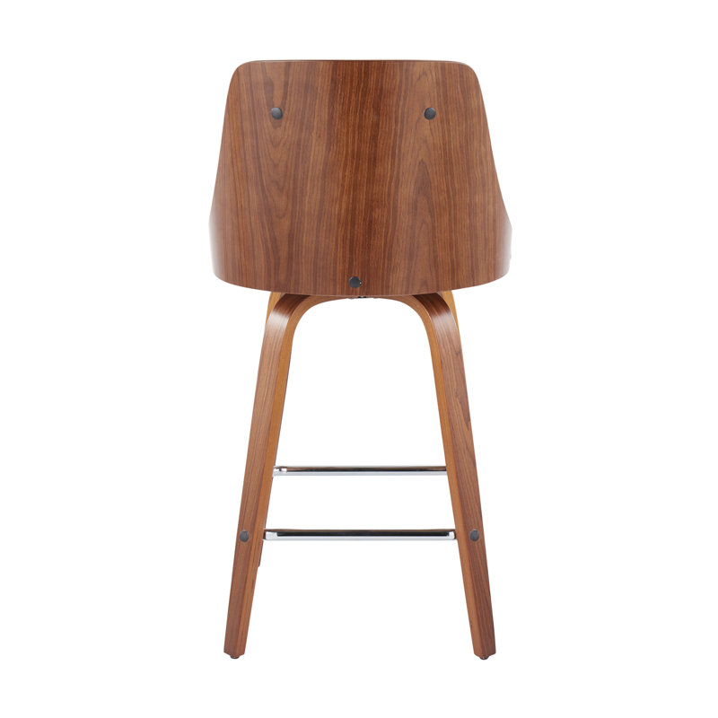 Contemporary Counter Stool, Blanc