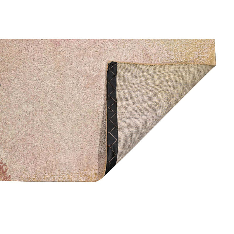 CASKJ2066PIGL Handmade Silk and Wool Area Rug, Rectangle 8' x 10'