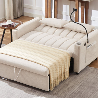 Agon Upholstered 55.9'' Sleeper Sofa