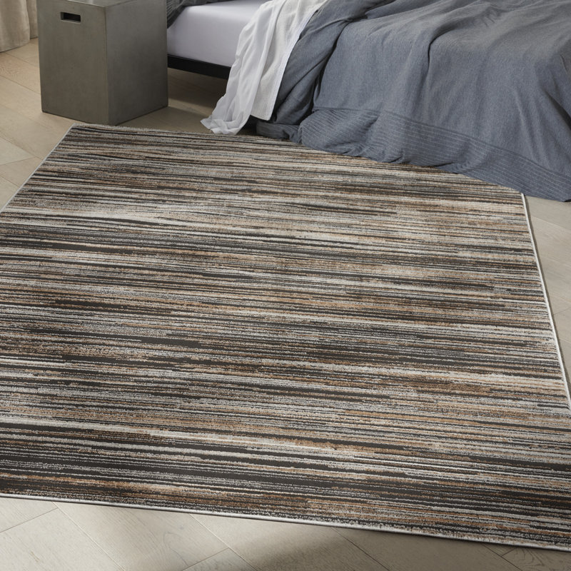Calvin Klein Captivating Mocha Modern Indoor Rug, Rectangle 5'3" x 7'3"