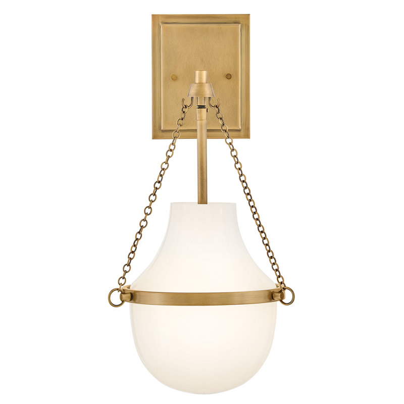 Hinkley Collins Medium Single Light Sconce, Heritage Brass
