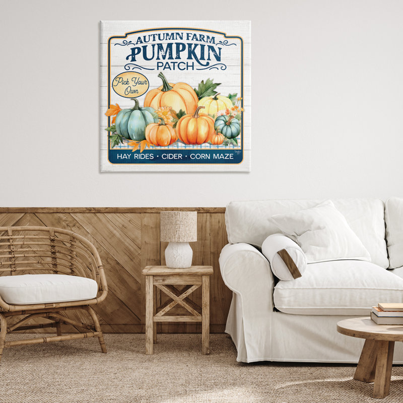 «Autumn Farm Pumpkin Patch» par Martin Podt, H 36 po x l 36 po