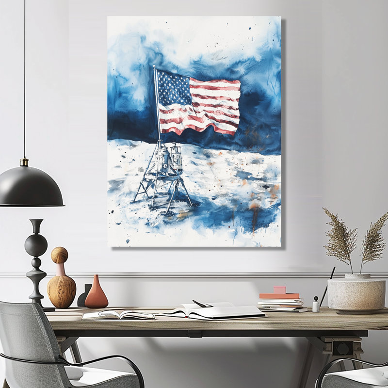 «Abstract Apollo 13 Mission Moon Conquest I», reproduction d'art sur métal, art mural lune en métal, H 20 po x l 12 po