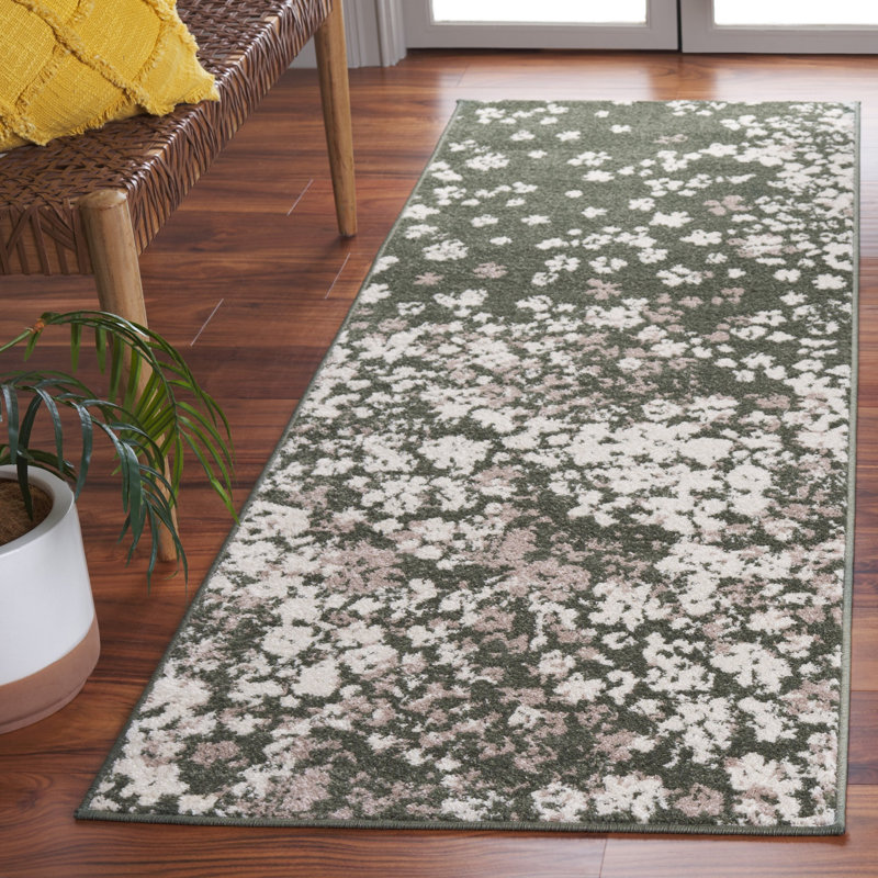 Yudiel Performance Floral Rug, Runner 2'6" x 8'