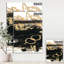 «Gold and Black Drift III», reproduction d'art sur toile tendue-55950968