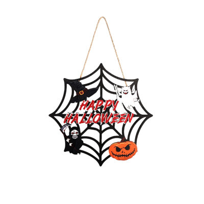 Halloween Wooden Door Sign Spooky Wood Hanging Ornament Halloween Party Wall Door Hanging Decor For Home Indoor Outdoor Festival Decoration