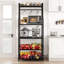 Kitchen Bakers Rack, Microwave Oven Stand With 2 Large Wire Basket-2054575093-2074478248