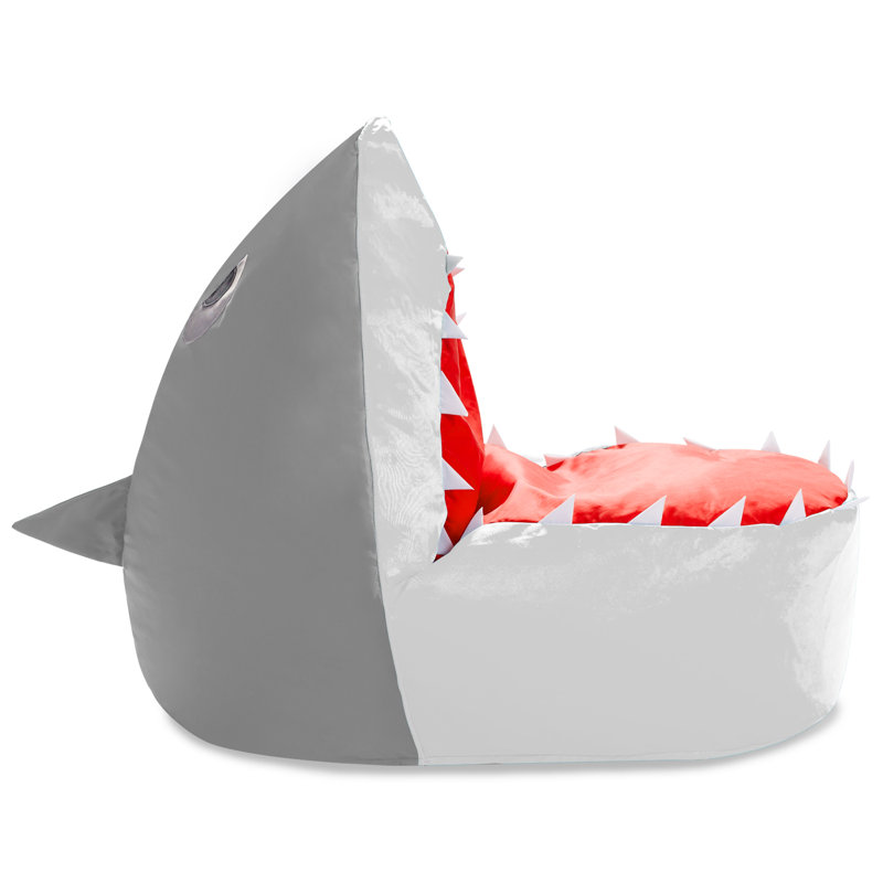 Kids Shark Bean Bag Chair - Soft Shark Filled Bean Bag Chair for Toddlers and Kids for Reading, Lounging and Watching TV in their Bedroom, Shark Bean Bags, 30 Inch Bean Bag for Kids Lounging in Multiple Colors