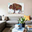 «El Buffalo» par Kellie Day - impression sur toile tendue-20827078-72787420-72787421