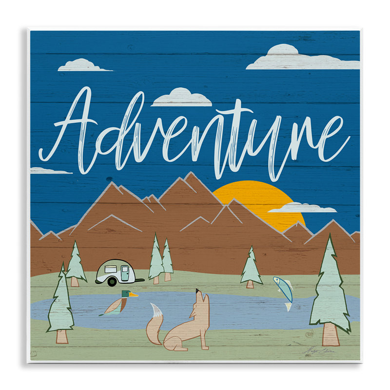 «Rustic Adventure Landscape», art mural par Hugo Edwins