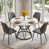 Dark Gray Faux Leather