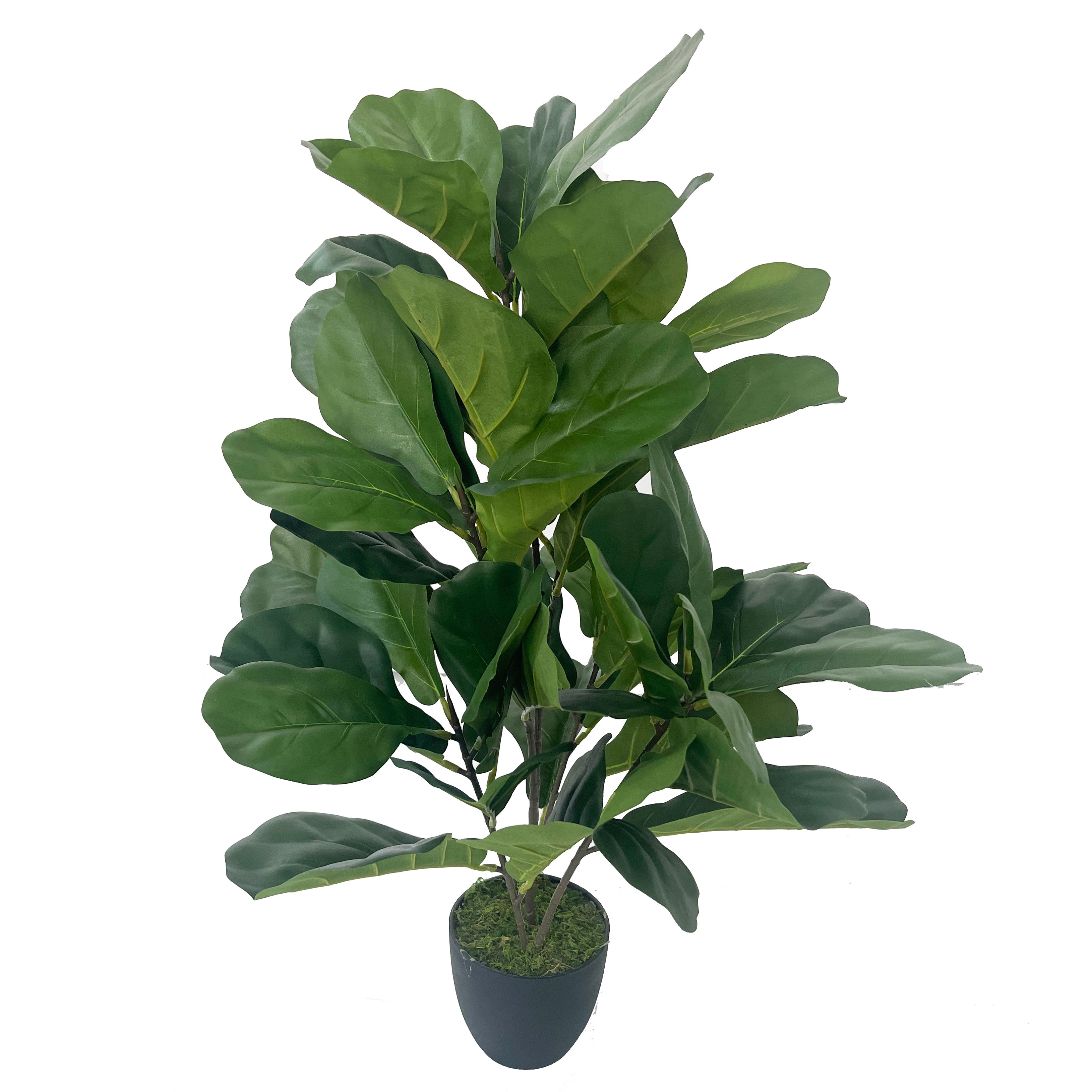 Primrue 33'' Faux Fiddle Leaf Fig Plant in Planter | Wayfair