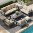 Aluminum Patio Furniture Set With Waterproof Cover