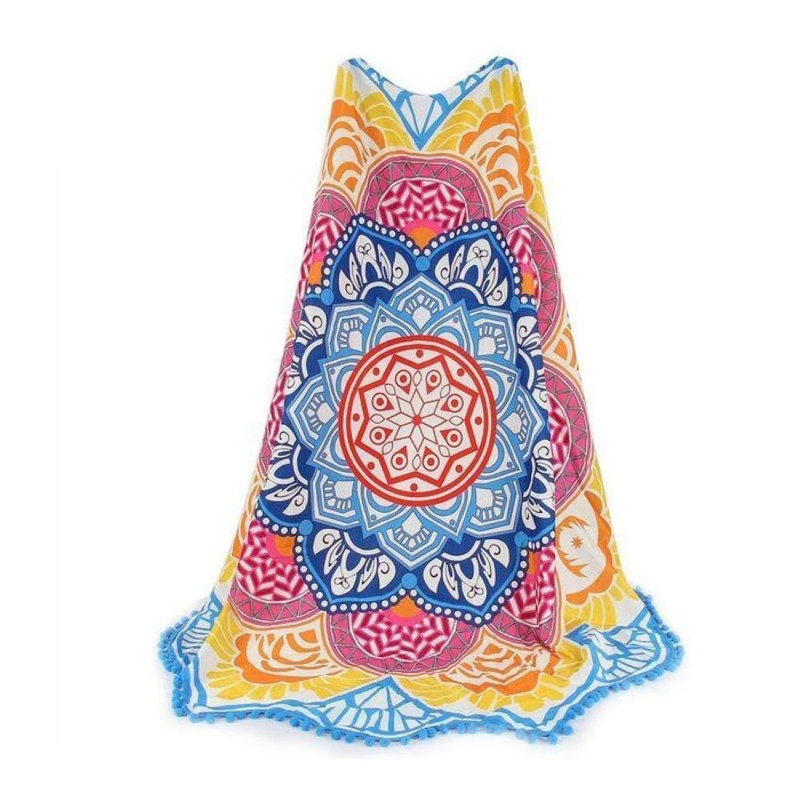 Hand Woven Throw Blanket, Blue